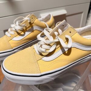 Vans Classic Yellow and White Sneakers